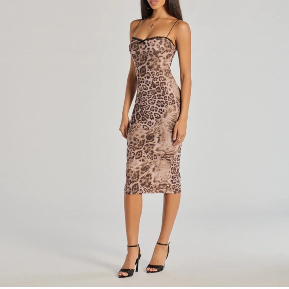Windsor Tan Midi Dress